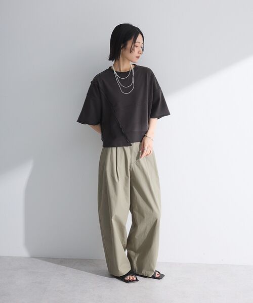 ELENCARE DUE（エレンカーレデュエ）の「・ELENCARE DUE キリカエウラケプルオーバー（Tシャツ/カットソー・レディース・アイボリー/杢グレー/チャコールグレー/ピンク・FREE）」の15枚目の写真