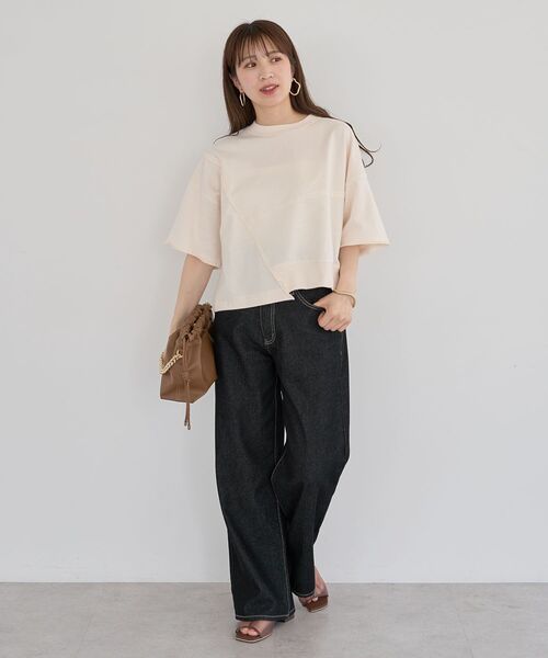 ELENCARE DUE（エレンカーレデュエ）の「・ELENCARE DUE キリカエウラケプルオーバー（Tシャツ/カットソー・レディース・アイボリー/杢グレー/チャコールグレー/ピンク・FREE）」の20枚目の写真