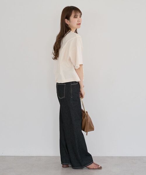 ELENCARE DUE（エレンカーレデュエ）の「・ELENCARE DUE キリカエウラケプルオーバー（Tシャツ/カットソー・レディース・アイボリー/杢グレー/チャコールグレー/ピンク・FREE）」の21枚目の写真