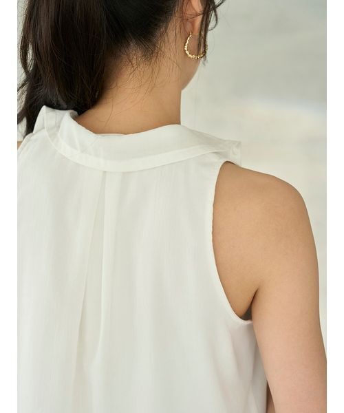 SNIDEL（スナイデル）の「クラシックブラウス（シャツ/ブラウス・レディース・ライトベージュ/チェック/ホワイト・F）」の10枚目の写真