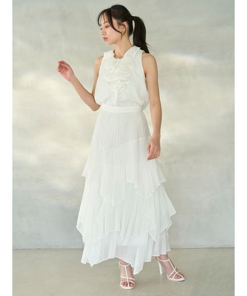 SNIDEL（スナイデル）の「クラシックブラウス（シャツ/ブラウス・レディース・ライトベージュ/チェック/ホワイト・F）」の11枚目の写真