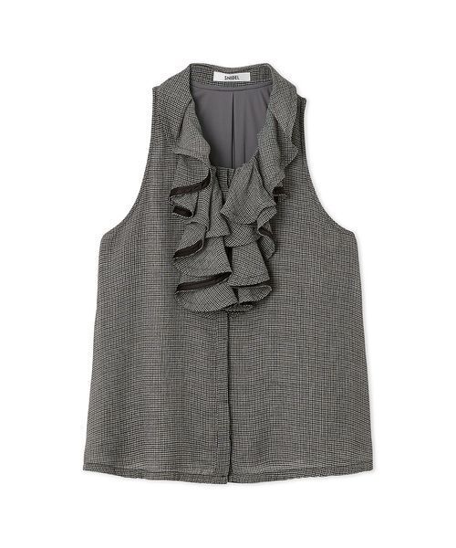 SNIDEL（スナイデル）の「クラシックブラウス（シャツ/ブラウス・レディース・ライトベージュ/チェック/ホワイト・F）」の15枚目の写真