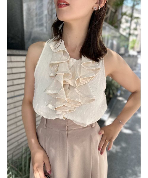 SNIDEL（スナイデル）の「クラシックブラウス（シャツ/ブラウス・レディース・ライトベージュ/チェック/ホワイト・F）」の17枚目の写真