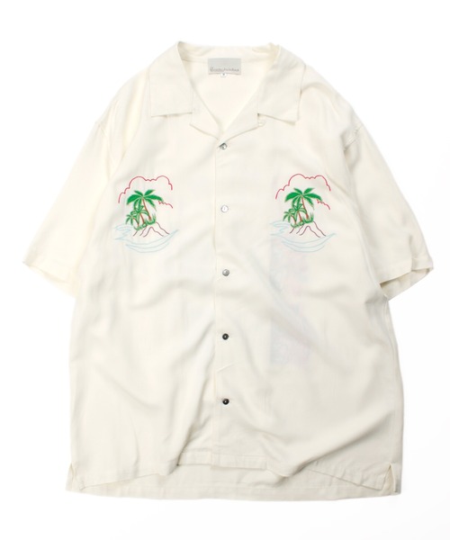 Universal Style Wear(ユニバーサルスタイルウェア)の「Universal Style Wear パナマ スカ シャツ(シャツ/ブラウス・メンズ・ブラック/オフホワイト/ブルー/グリーン・MEDIUM/LARGE/X-LARGE)」の20枚目の写真