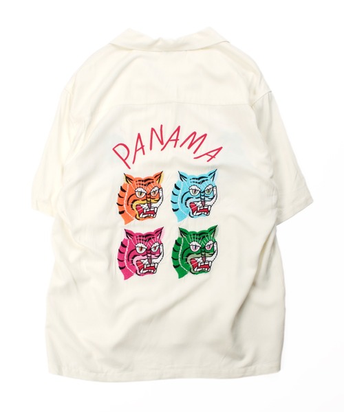 Universal Style Wear(ユニバーサルスタイルウェア)の「Universal Style Wear パナマ スカ シャツ(シャツ/ブラウス・メンズ・ブラック/オフホワイト/ブルー/グリーン・MEDIUM/LARGE/X-LARGE)」の21枚目の写真