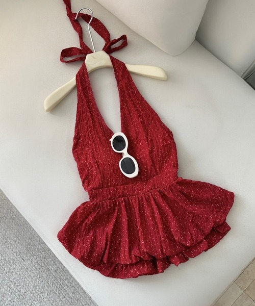 Holtarn Knit Dept Peplum BL — тёмная трикотажная блузка с баской
