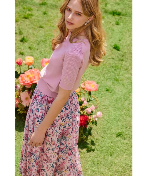 TOCCA(トッカ)の「CHARM FIELD スカート(スカート・レディース・ピンク系5/アイボリー系5・0/4)」の7枚目の写真