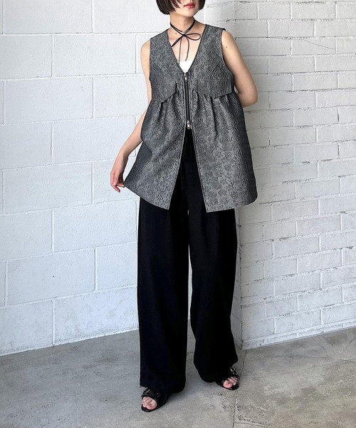 PAGEBOY（ページボーイ）の「【WEB限定】DAILY ZIPロングベスト（ベスト・レディース・チャコールグレー/ブラック・FREE）」の21枚目の写真