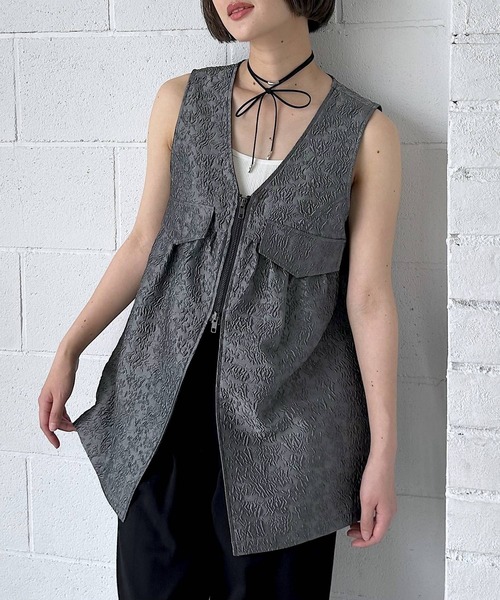セール】【WEB限定】DAILY ZIPロングベスト（ベスト）｜PAGEBOY