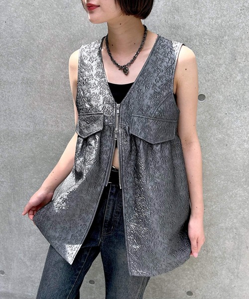 セール】【WEB限定】DAILY ZIPロングベスト（ベスト）｜PAGEBOY