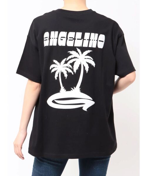 GYDA（ジェイダ）の「ANGELINO BIG Tシャツ（Tシャツ/カットソー・レディース・ブラック/オリーブ/オフホワイト/ピンク・FREE）」の2枚目の写真