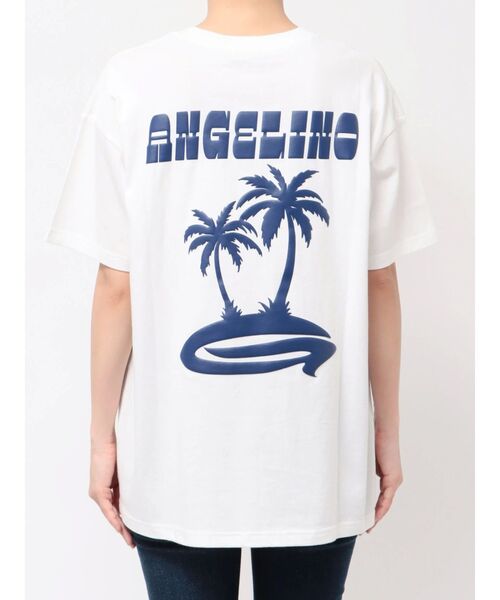 GYDA（ジェイダ）の「ANGELINO BIG Tシャツ（Tシャツ/カットソー・レディース・ブラック/オリーブ/オフホワイト/ピンク・FREE）」の5枚目の写真