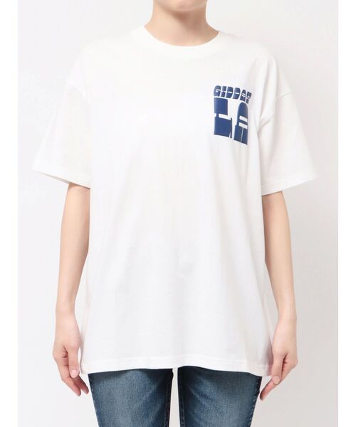 GYDA（ジェイダ）の「ANGELINO BIG Tシャツ（Tシャツ/カットソー・レディース・ブラック/オリーブ/オフホワイト/ピンク・FREE）」の6枚目の写真