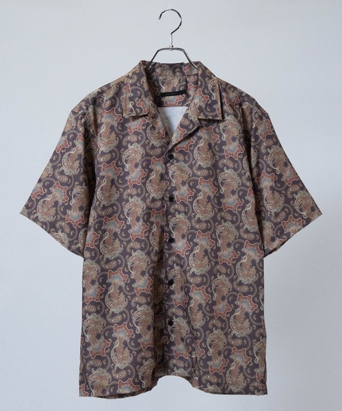 JOHN'S CLOSET(ジョンズクローゼット)の「【3】とろみジョーゼット マルチパターン 総柄レギュラーカラーシャツ ストレッチ/接触冷感/吸水速乾/UVカット/新色追加(シャツ/ブラウス・メンズ・その他1/その他2/その他3/その他5/その他4/その他6/その他7/その他8・MEDIUM/LARGE/X-LARGE)」の5枚目の写真