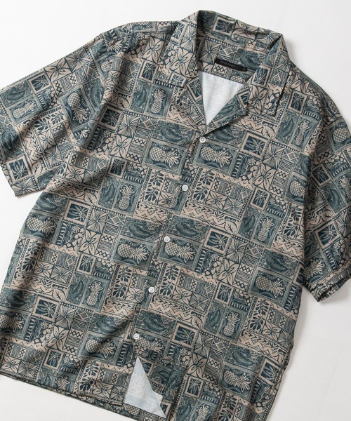 JOHN'S CLOSET(ジョンズクローゼット)の「【3】とろみジョーゼット マルチパターン 総柄レギュラーカラーシャツ ストレッチ/接触冷感/吸水速乾/UVカット/新色追加(シャツ/ブラウス・メンズ・その他1/その他2/その他3/その他5/その他4/その他6/その他7/その他8・MEDIUM/LARGE/X-LARGE)」の7枚目の写真