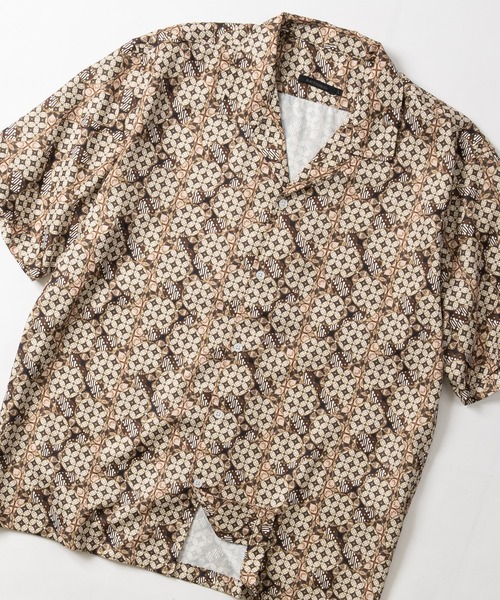 JOHN'S CLOSET(ジョンズクローゼット)の「【3】とろみジョーゼット マルチパターン 総柄レギュラーカラーシャツ ストレッチ/接触冷感/吸水速乾/UVカット/新色追加(シャツ/ブラウス・メンズ・その他1/その他2/その他3/その他5/その他4/その他6/その他7/その他8・MEDIUM/LARGE/X-LARGE)」の8枚目の写真