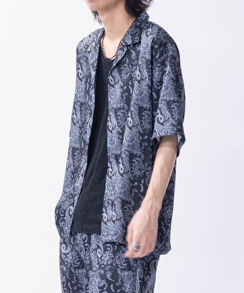 JOHN'S CLOSET(ジョンズクローゼット)の「【3】とろみジョーゼット マルチパターン 総柄レギュラーカラーシャツ ストレッチ/接触冷感/吸水速乾/UVカット/新色追加(シャツ/ブラウス・メンズ・その他1/その他2/その他3/その他5/その他4/その他6/その他7/その他8・MEDIUM/LARGE/X-LARGE)」の10枚目の写真