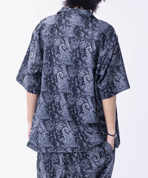 JOHN'S CLOSET(ジョンズクローゼット)の「【3】とろみジョーゼット マルチパターン 総柄レギュラーカラーシャツ ストレッチ/接触冷感/吸水速乾/UVカット/新色追加(シャツ/ブラウス・メンズ・その他1/その他2/その他3/その他5/その他4/その他6/その他7/その他8・MEDIUM/LARGE/X-LARGE)」の11枚目の写真