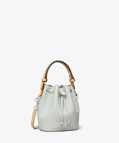 Tモノグラム ペブル ミニバケットバッグ（ショルダーバッグ）｜TORY