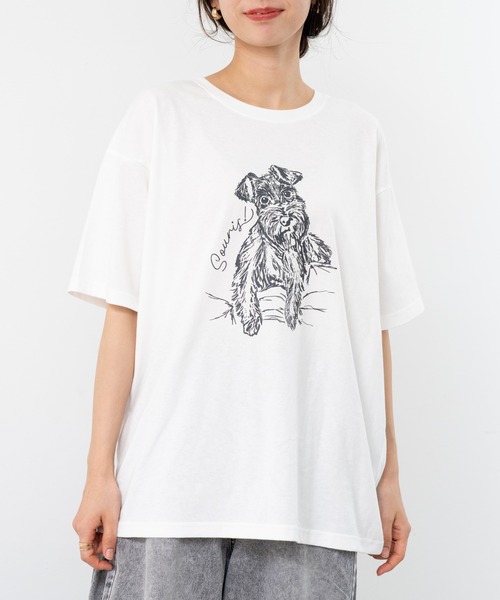 refinedworks（リファインドワークス）の「【refinedworks】人気の アニマル デザインTシャツ（Tシャツ/カットソー・レディース・ホワイト/ベージュ・FREE）」の19枚目の写真