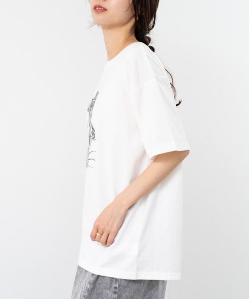 refinedworks（リファインドワークス）の「【refinedworks】人気の アニマル デザインTシャツ（Tシャツ/カットソー・レディース・ホワイト/ベージュ・FREE）」の18枚目の写真
