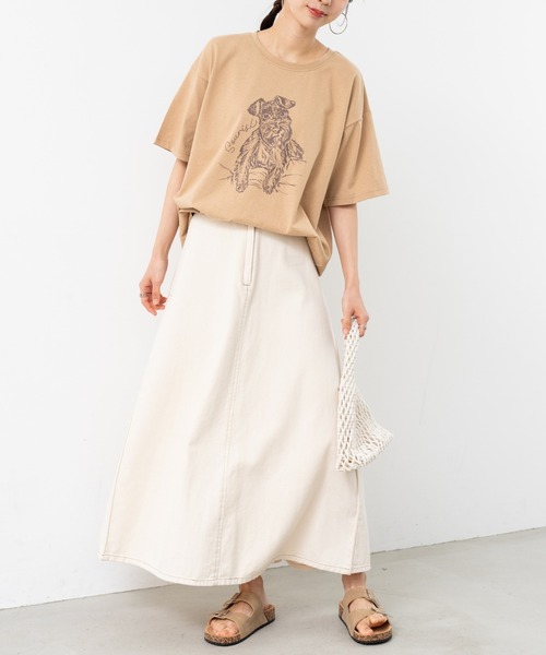 refinedworks（リファインドワークス）の「【refinedworks】人気の アニマル デザインTシャツ（Tシャツ/カットソー・レディース・ホワイト/ベージュ・FREE）」の3枚目の写真