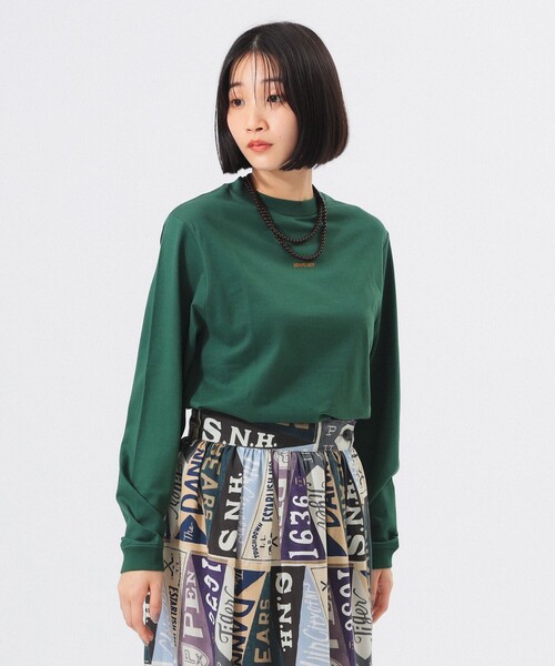 BEAMS BOY（ビームスボーイ）の「【1/15再値下げ】ボーイ ミニロゴ ロングスリーブ Tシャツ（Tシャツ/カットソー・レディース・ホワイト系その他7/ブラック/ブルー/グリーン・1/2/3）」の3枚目の写真