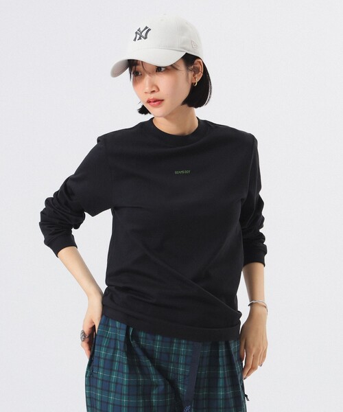 BEAMS BOY（ビームスボーイ）の「【1/15再値下げ】ボーイ ミニロゴ ロングスリーブ Tシャツ（Tシャツ/カットソー・レディース・ホワイト系その他7/ブラック/ブルー/グリーン・1/2/3）」の2枚目の写真