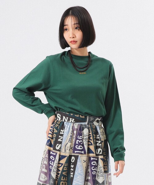 BEAMS BOY（ビームスボーイ）の「【1/15再値下げ】ボーイ ミニロゴ ロングスリーブ Tシャツ（Tシャツ/カットソー・レディース・ホワイト系その他7/ブラック/ブルー/グリーン・1/2/3）」の11枚目の写真