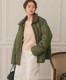 titivate | 配色襟付きキルティングジャケット(ダウンジャケット/コート)