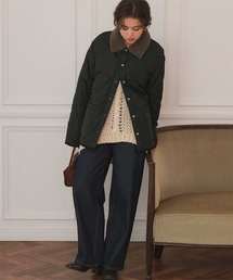 titivate（ティティベイト）の「配色襟付きキルティングジャケット（ダウンジャケット/コート）」