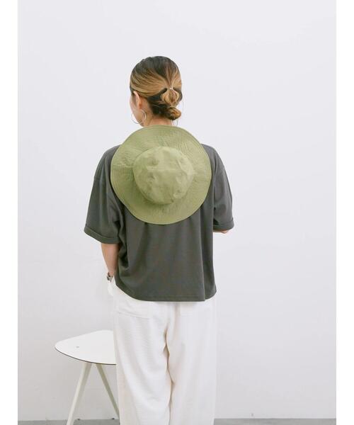 Samansa Mos2 blue(サマンサモスモスブルー)の「◎【接触冷感】ビッグTシャツ(Tシャツ/カットソー・レディース・チャコールグレー/オフホワイト/トップグレー・F)」の12枚目の写真