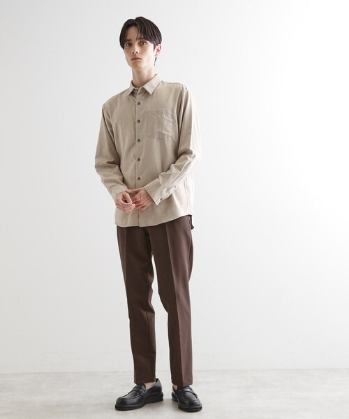 tk.TAKEO KIKUCHI(ティーケータケオキクチ)の「◆【セットアップ対応】360度ストレッチ スリムテーパードパンツ(その他パンツ・メンズ・ブラウン系その他/ブルー/ブラック・01/02/03/04)」の14枚目の写真