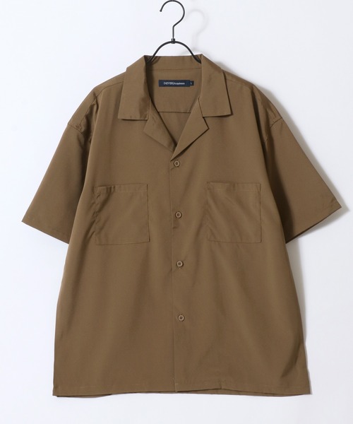 SITRY(シトリー)の「Open Collarr Shirt & Tapered Trousers/ポリストレッチ オープンカラーシャツ&テーパードパンツ セットアップ 上下セット(セットアップ・メンズ・チャコール/ブラック/ベージュ/ネイビー・M/L/XL)」の10枚目の写真