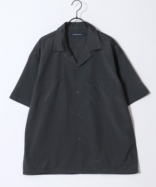 SITRY(シトリー)の「Open Collarr Shirt & Tapered Trousers/ポリストレッチ オープンカラーシャツ&テーパードパンツ セットアップ 上下セット(セットアップ・メンズ・チャコール/ブラック/ベージュ/ネイビー・M/L/XL)」の11枚目の写真