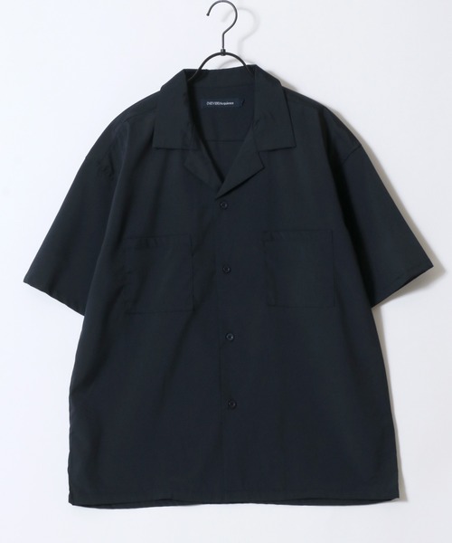 SITRY(シトリー)の「Open Collarr Shirt & Tapered Trousers/ポリストレッチ オープンカラーシャツ&テーパードパンツ セットアップ 上下セット(セットアップ・メンズ・チャコール/ブラック/ベージュ/ネイビー・M/L/XL)」の9枚目の写真