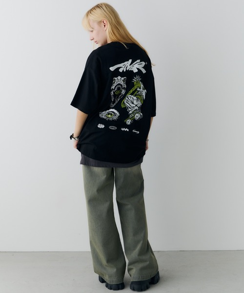 AIVER（アイバー）の「AIVER　オーバーダイフレアデニム（デニムパンツ・メンズ・ブラック/グリーン/パープル・SMALL/LARGE/MEDIUM）」の21枚目の写真