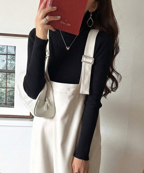 セール】着回し自在な2way仕様◎デザインベルトラップサロペット