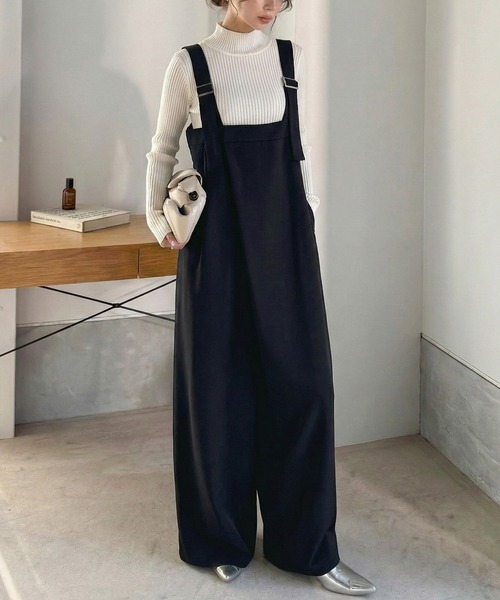 セール】着回し自在な2way仕様◎デザインベルトラップサロペット