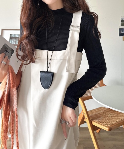 セール】着回し自在な2way仕様◎デザインベルトラップサロペット