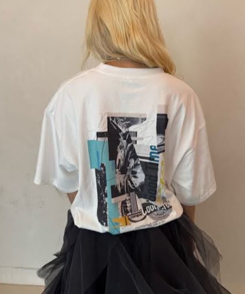 Good Time Apartment（グッドタイムアパートメント）の「【Good Time Apartment】【キッズサイズ有り】Ms GRAPHIC T-SHIRT（Tシャツ/カットソー・レディース・ブラック/ホワイト・S/M/L/XL/150）」の9枚目の写真