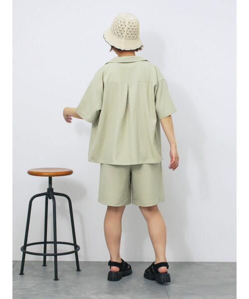 ehka sopo(エヘカソポ)の「イージーショートパンツ(その他パンツ・レディース・グリーン/ベージュ/グレー・F)」の11枚目の写真