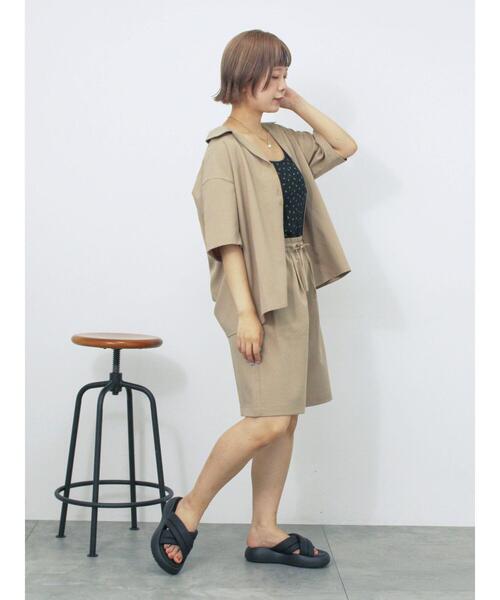 ehka sopo(エヘカソポ)の「イージーショートパンツ(その他パンツ・レディース・グリーン/ベージュ/グレー・F)」の16枚目の写真