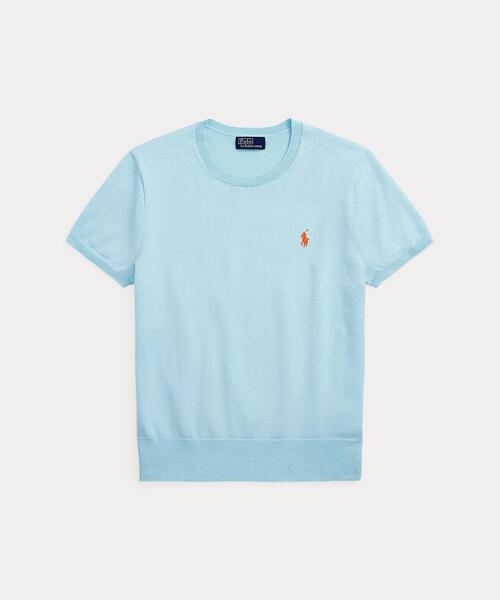 Polo Ralph Lauren M ホワイト 半袖セーター 古着 ラルフローレン Ralph Lauren POLO RALPH LAUREN 半袖