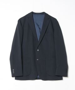 新品　ラブティックボンボン　ノーカラーダブルジャケット　ネイビー セール】【すっきり見え】ノーカラーダブルジャケット（その他