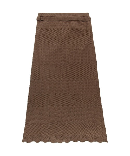 ALEXIA STAM(アリシアスタン)の「Knit Maxi Flare Skirt /ニットロングスカート(スカート・レディース・ブラウン/グリーン/ピンク・M/S)」の16枚目の写真