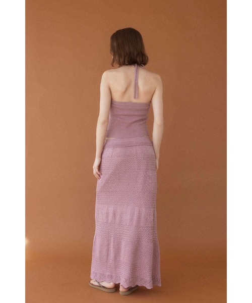 ALEXIA STAM(アリシアスタン)の「Knit Maxi Flare Skirt /ニットロングスカート(スカート・レディース・ブラウン/グリーン/ピンク・M/S)」の13枚目の写真