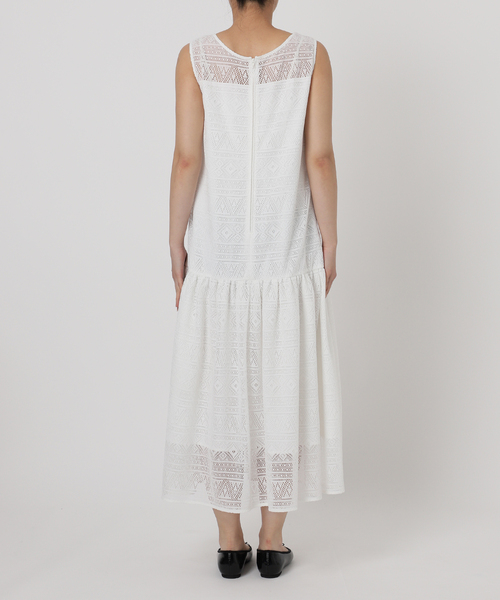 La TOTALITE（ラトータリテ）の「【洗える】レースティアードワンピース（ワンピース・レディース・ブラック/ホワイト・36/38）」の11枚目の写真