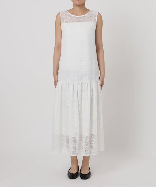 La TOTALITE（ラトータリテ）の「【洗える】レースティアードワンピース（ワンピース・レディース・ブラック/ホワイト・36/38）」の18枚目の写真