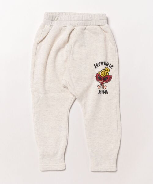 HYSTERIC MINI（ヒステリックミニ）の「PUFF MINI 裏毛 10分丈スウェットパンツ（その他パンツ・キッズ・ブラック/ライトピンク/ライトグレー・80/90）」の2枚目の写真